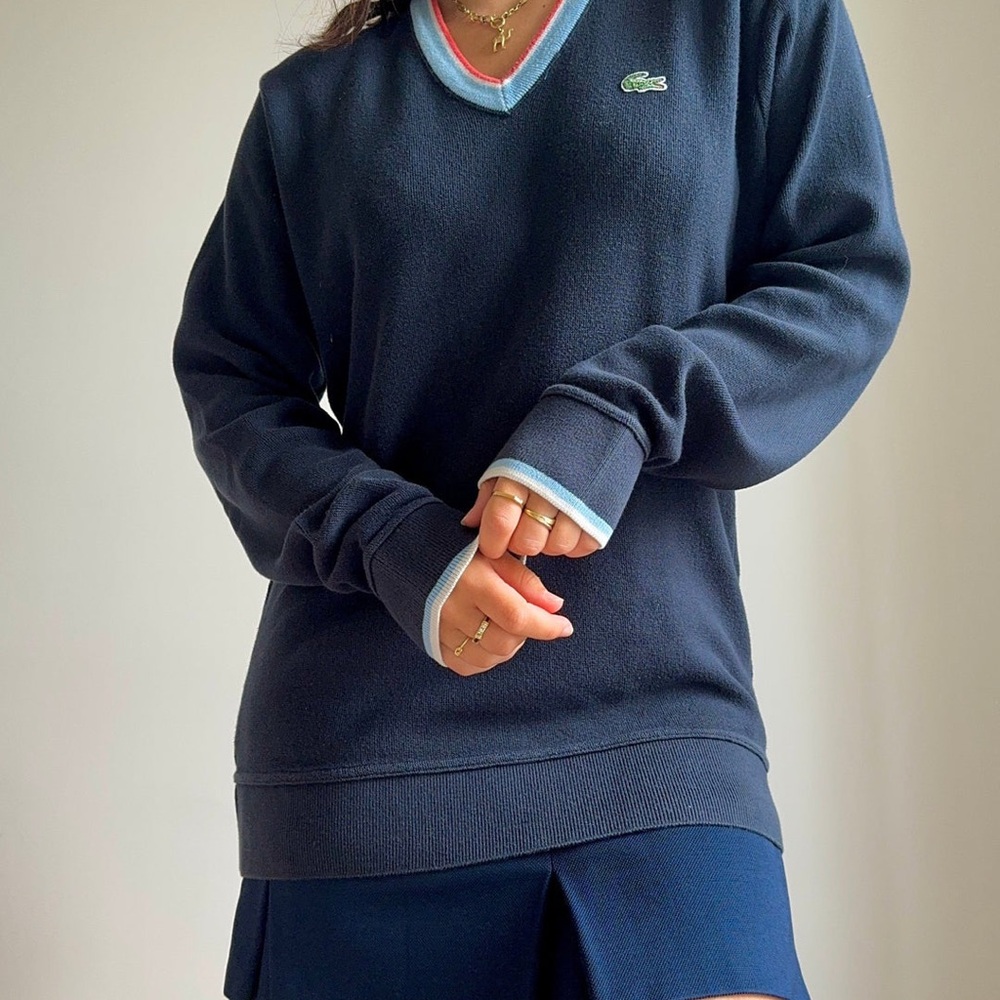 Vintage Lacoste V-neck Sweather